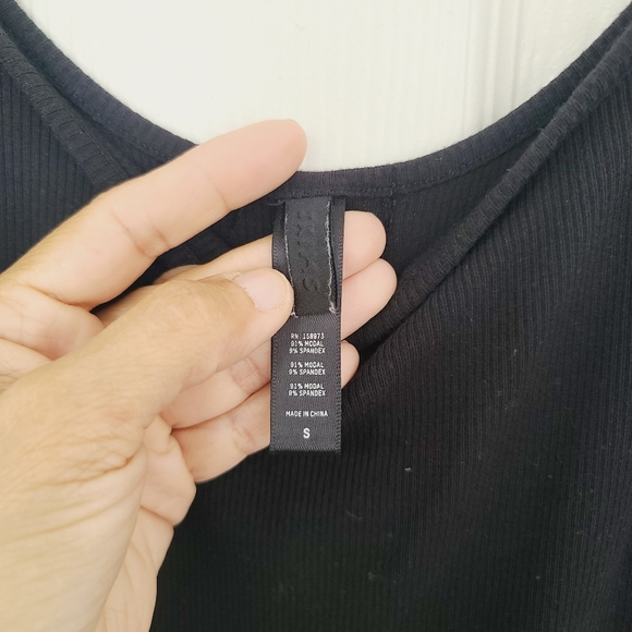 SKIMS Soft Lounge Black Long Slip Dress Size S - Picture 4 of 5